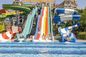 Customized Color Fiberglass Water Park Slide Outdoor Water Games Park Pool Equipment For Kids